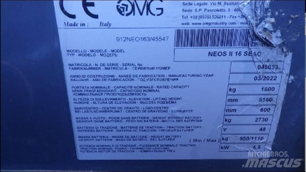 OMG NEOS II 16 SAEC Elektrische heftrucks