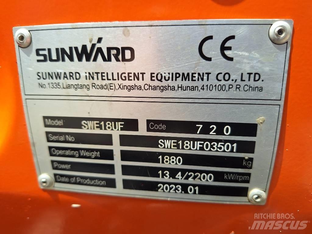 Sunward SWE 18 UF Minigraafmachines < 7t