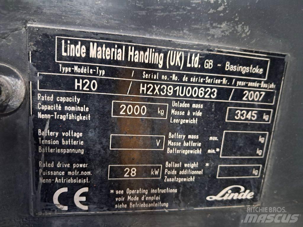 Linde H20T LPG heftrucks