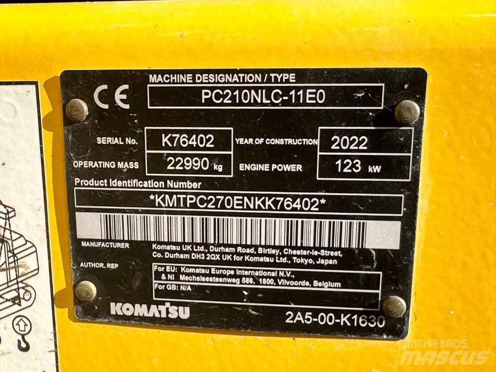Komatsu PC 210 NLC Rupsgraafmachines
