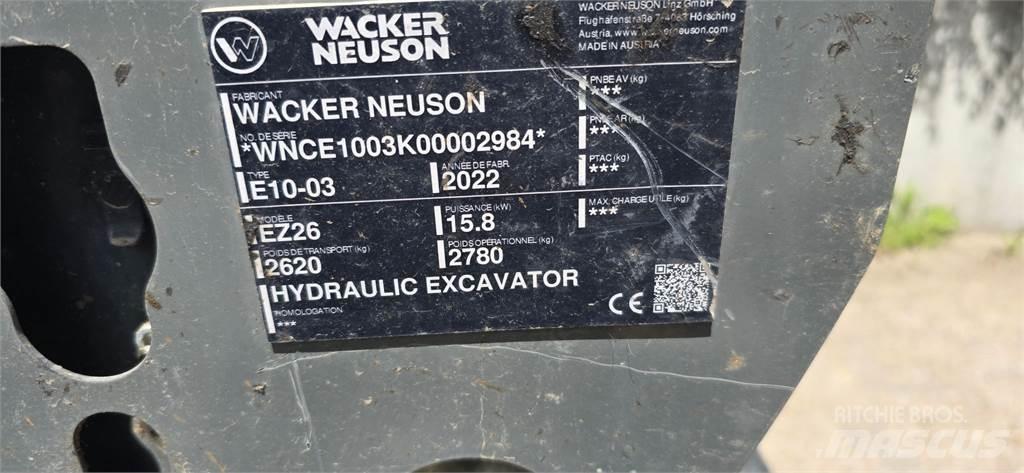 Wacker Neuson EZ26 Rupsgraafmachines