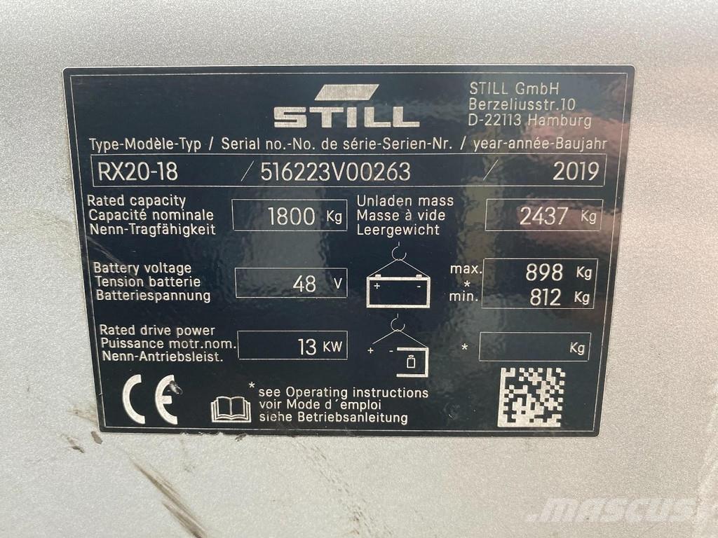 Still RX20-18 Elektrische heftrucks