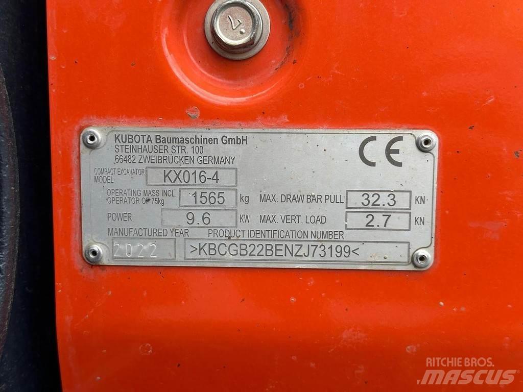 Kubota KX016-4 Minigraafmachines < 7t