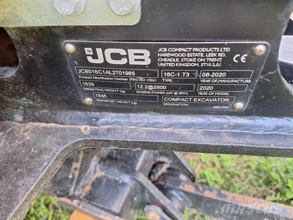 JCB 16 C-1 Minigraafmachines < 7t