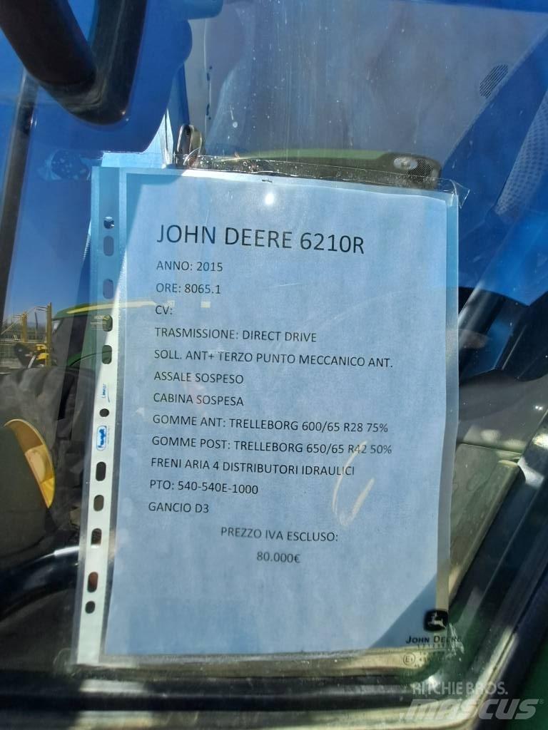 John Deere 6210 R Tractoren