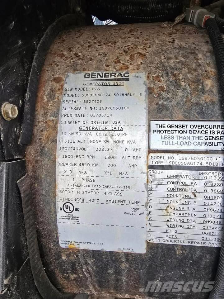 Generac 50 KW Diesel generatoren