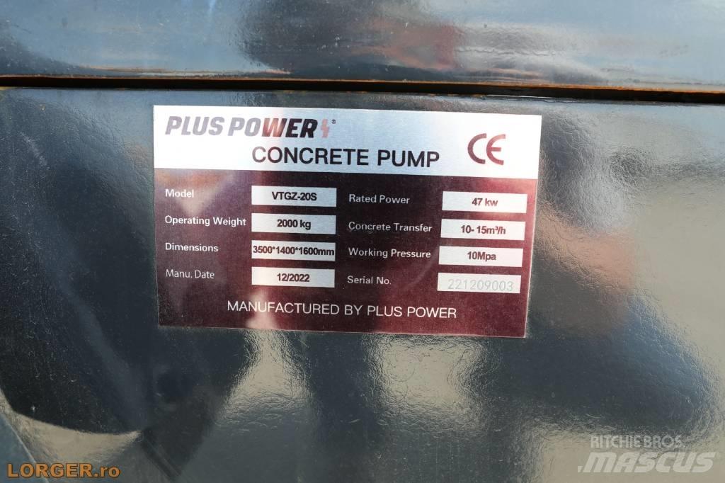 Plus Power VTGZ - 20S Betonpomptrucks