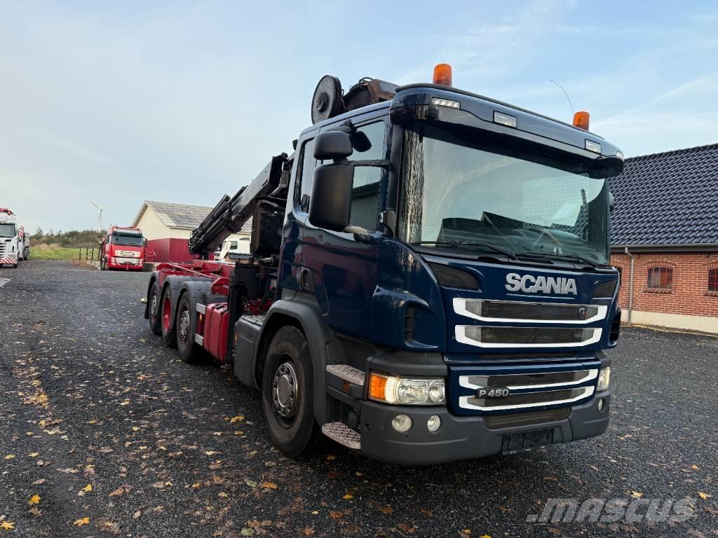 Scania P450 8x2/4 Containertrucks met kabelsysteem