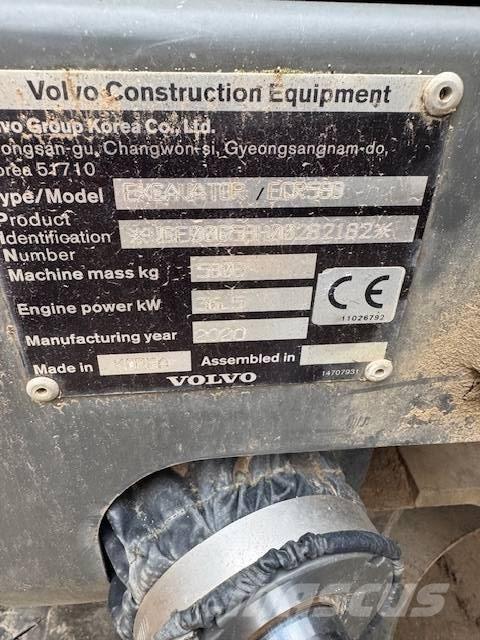 Volvo ECR58D Minigraafmachines < 7t