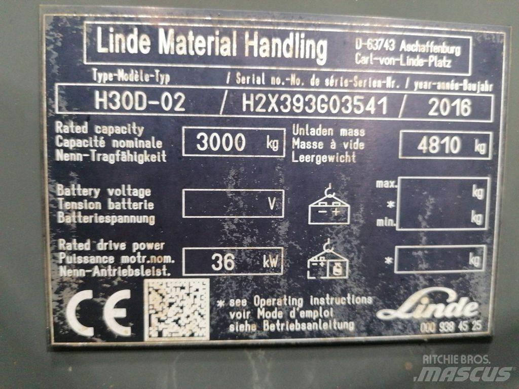 Linde H30D-02 Diesel heftrucks