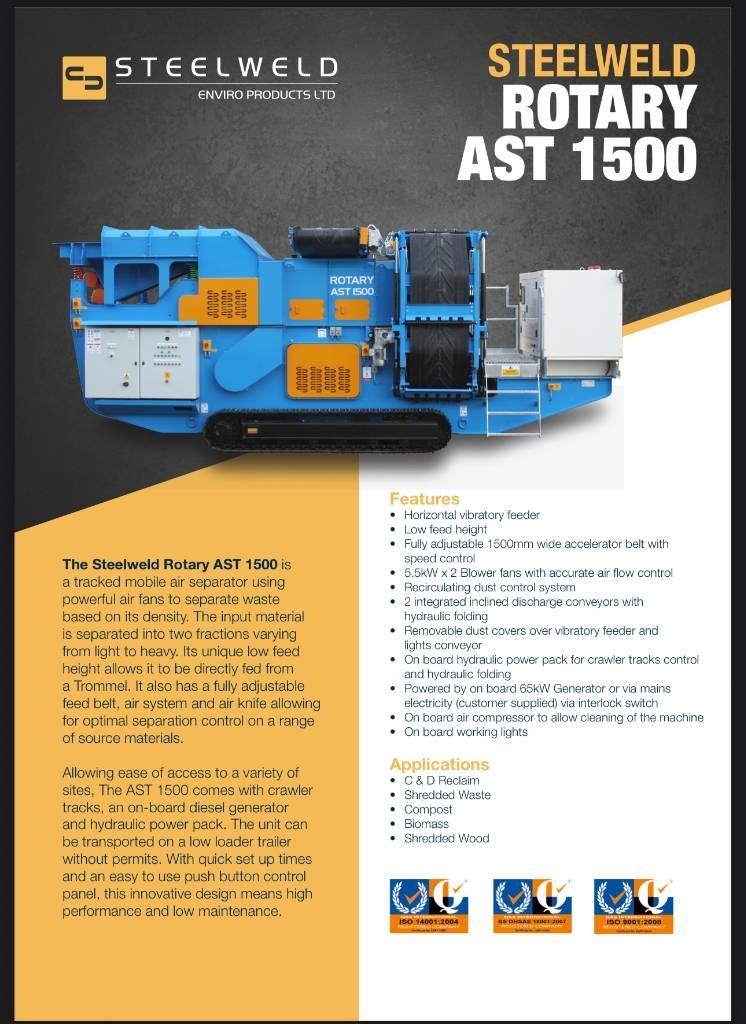  STEELWELD AST1500 Mobiele zeefinstallaties