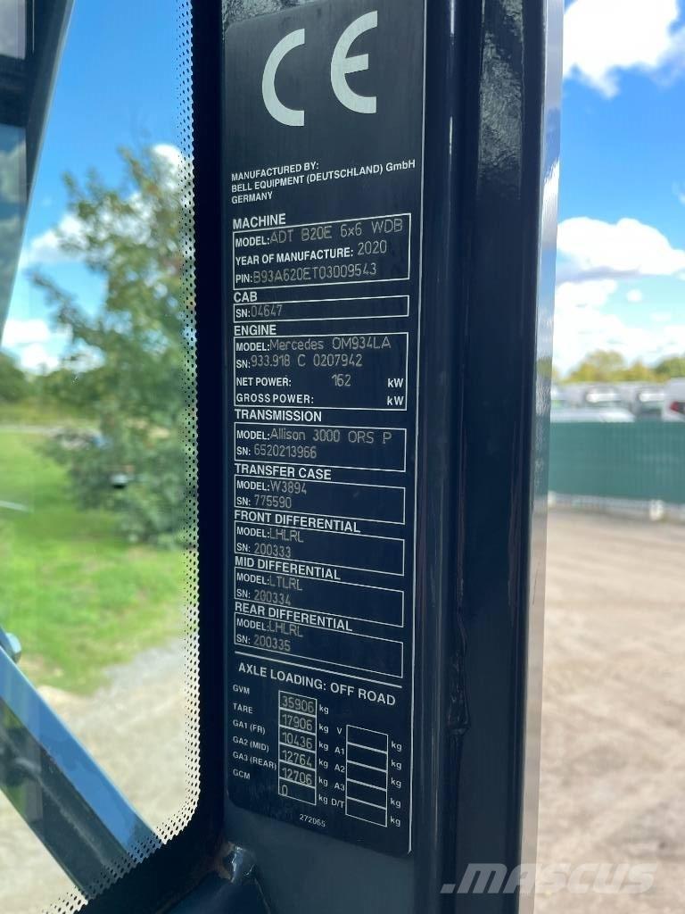 Bell B20E Knik dumptrucks