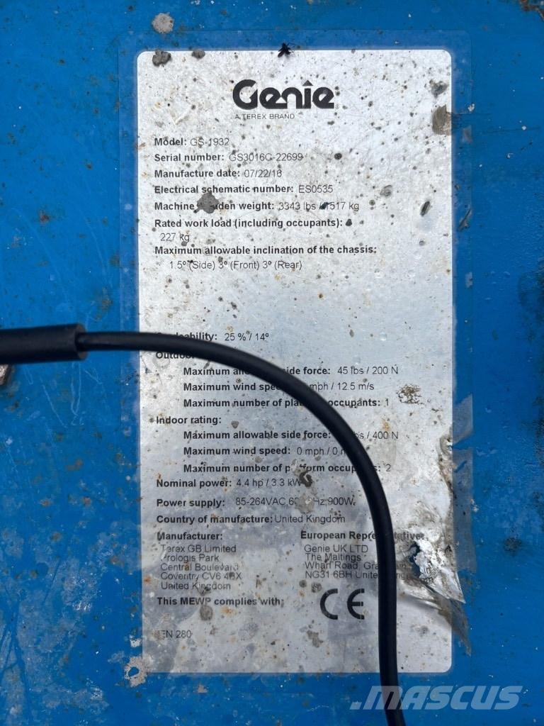 Genie GS 1932 Schaarhoogwerkers