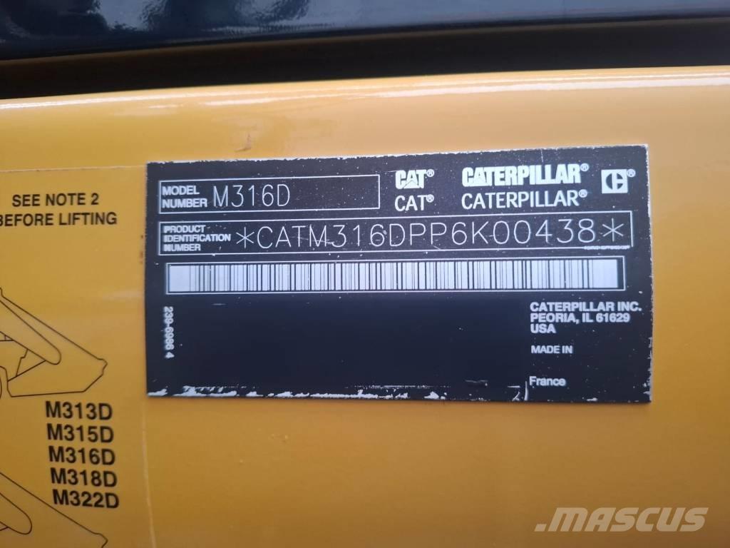 CAT M 316 D Wielgraafmachines
