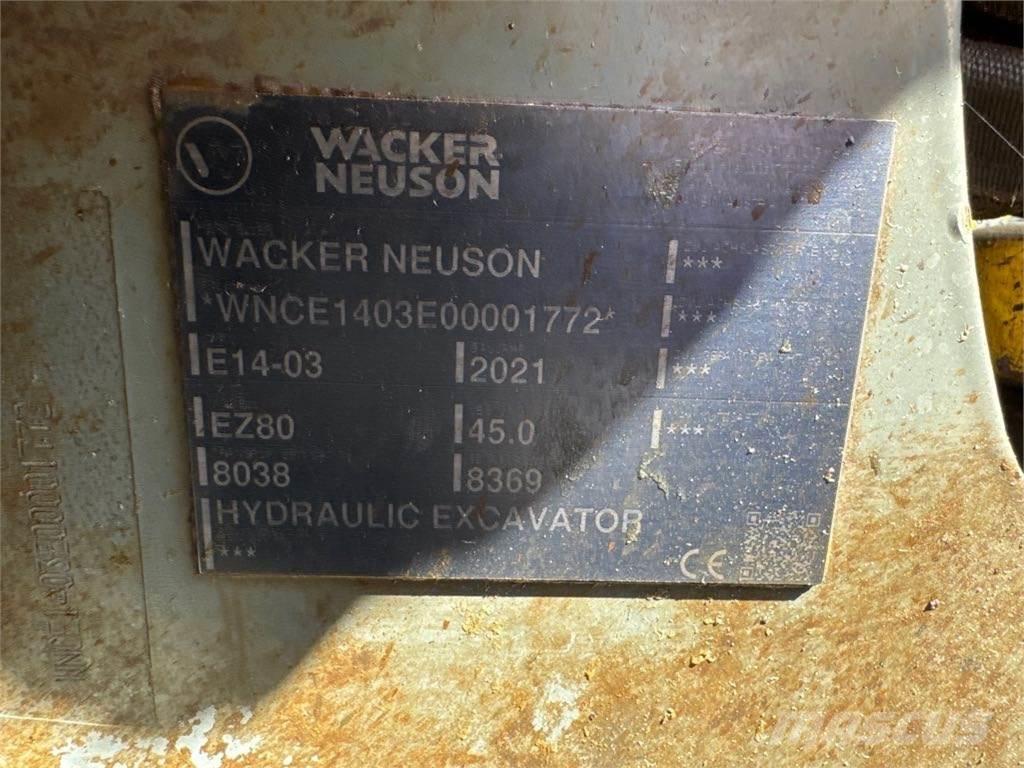 Wacker Neuson EZ80 Rupsgraafmachines