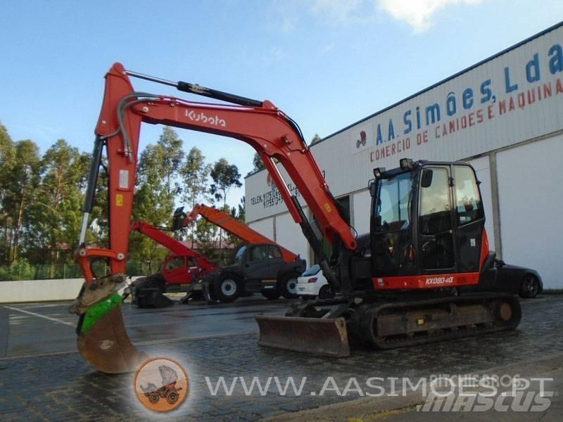 Kubota KX 080-4 Midigraafmachines 7t - 12t