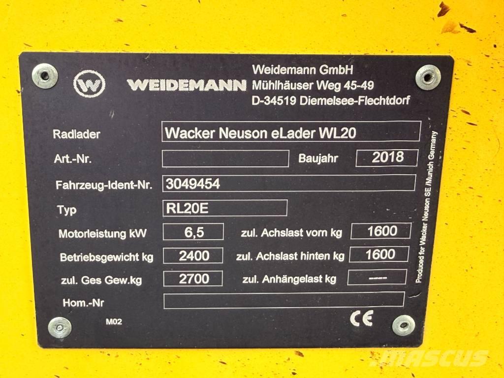 Wacker Neuson WL20e Wielladers