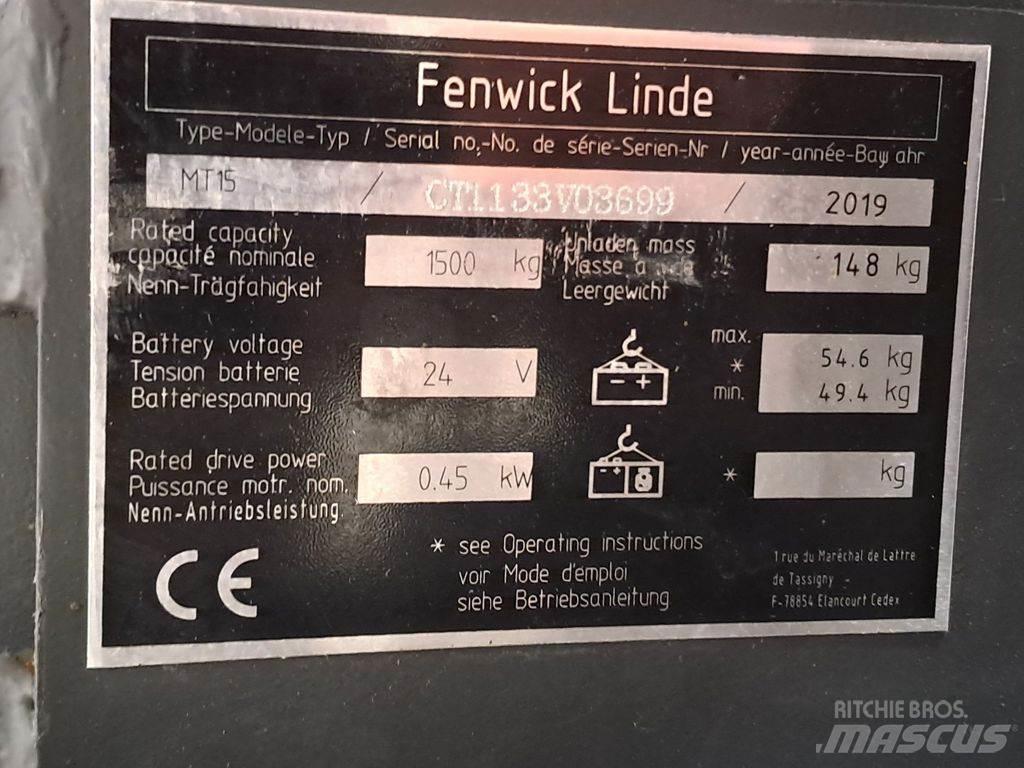 Linde MT15 Electro-pallettrucks