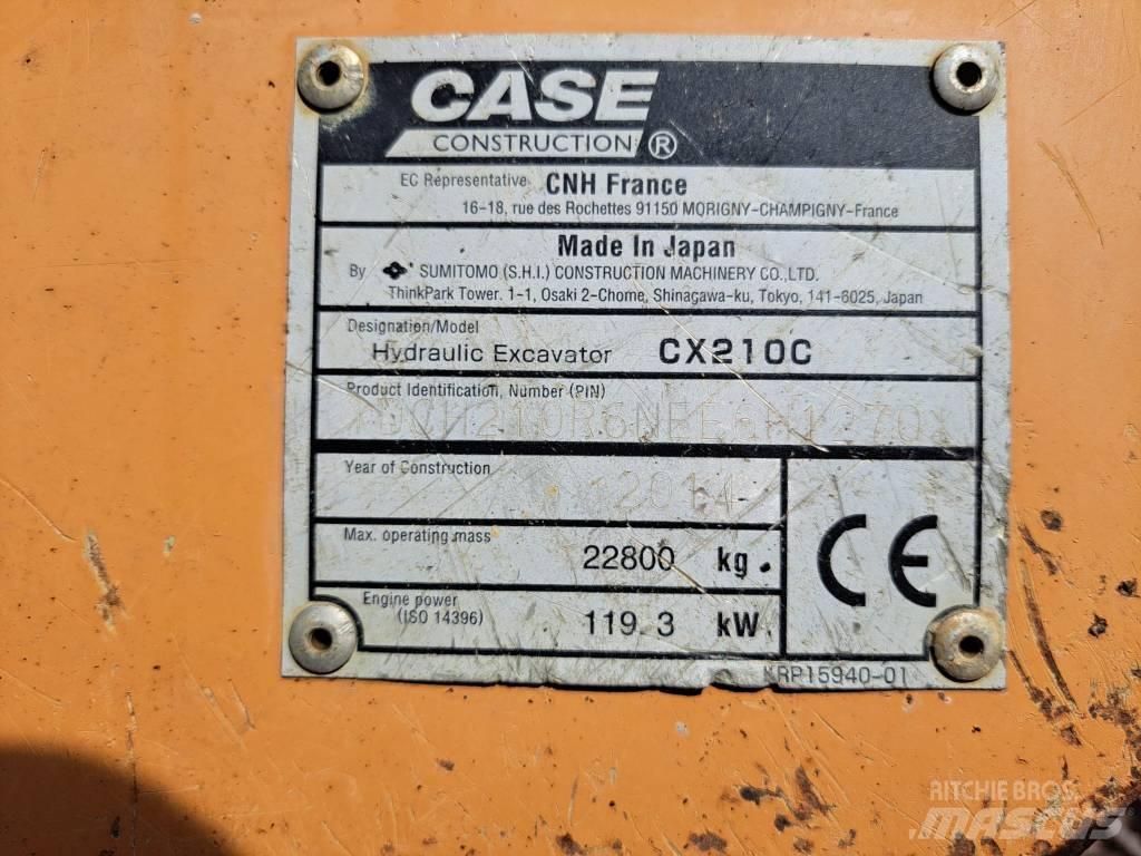 CASE CX 210 C Rupsgraafmachines