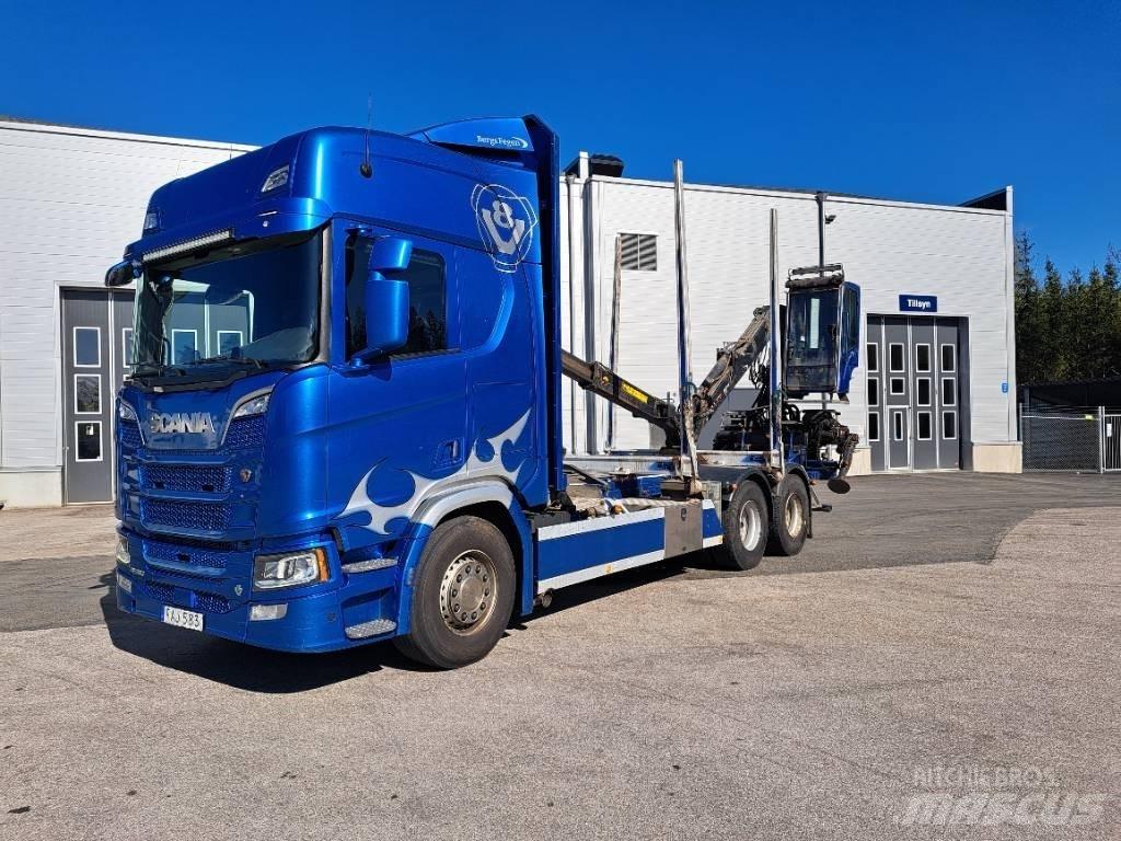 Scania R580B6X4NB Hout-Bakwagens