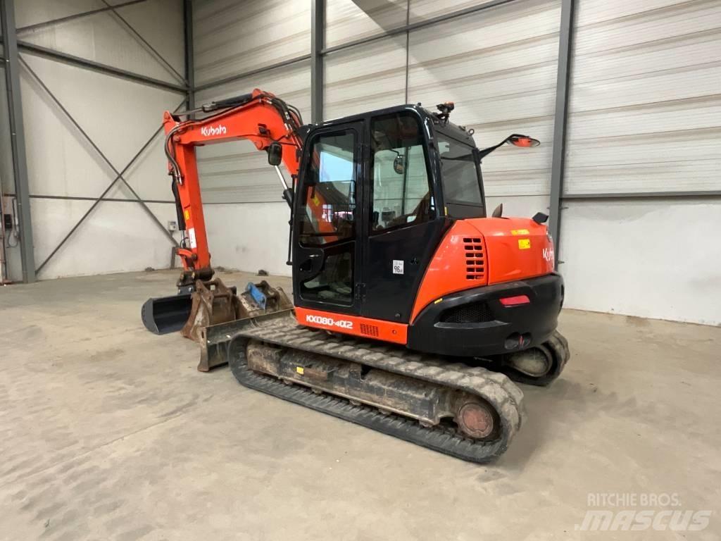 Kubota KX 080-4 A 2 Midigraafmachines 7t - 12t