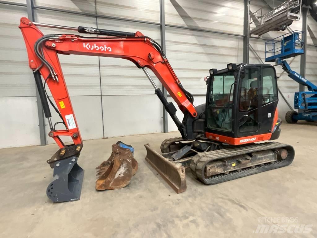 Kubota KX 080-4 A 2 Midigraafmachines 7t - 12t