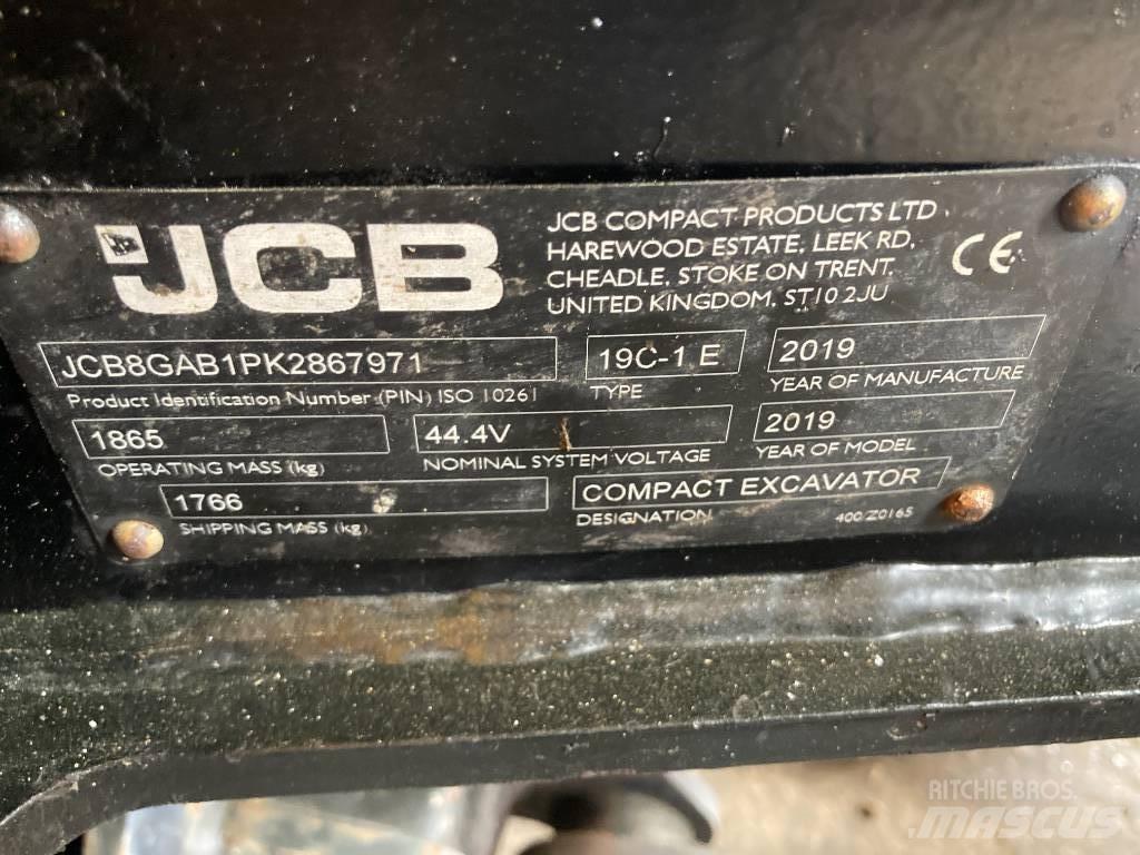 JCB 19C-1ETEC Minigraafmachines < 7t
