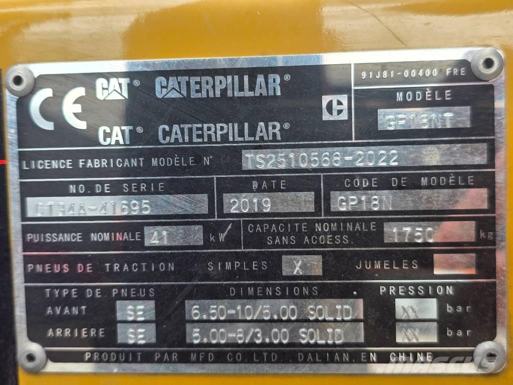 CAT GP 18 NT LPG heftrucks