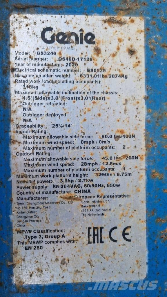 Genie GS 3246 Schaarhoogwerkers