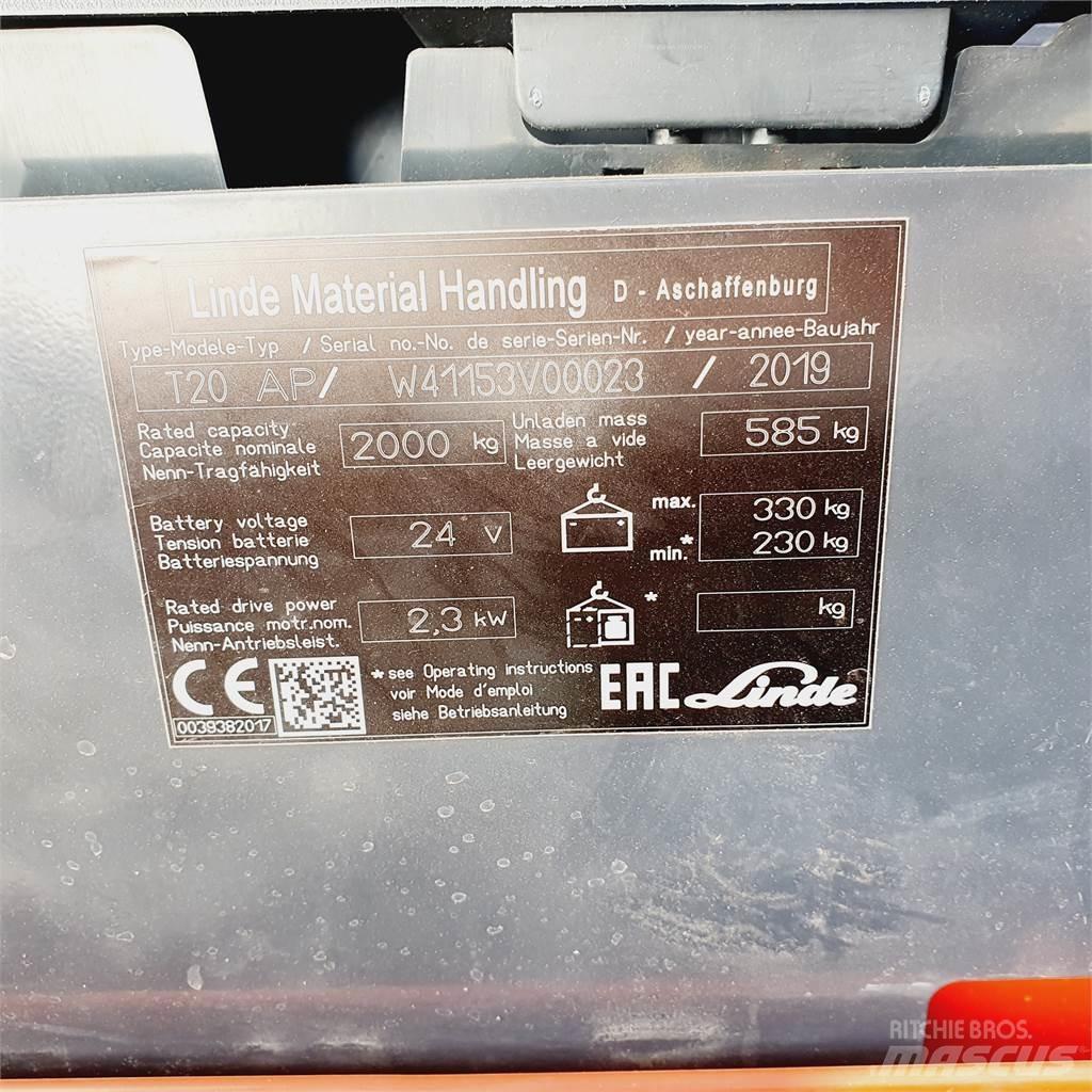 Linde T20AP Narrow Electro-pallettrucks