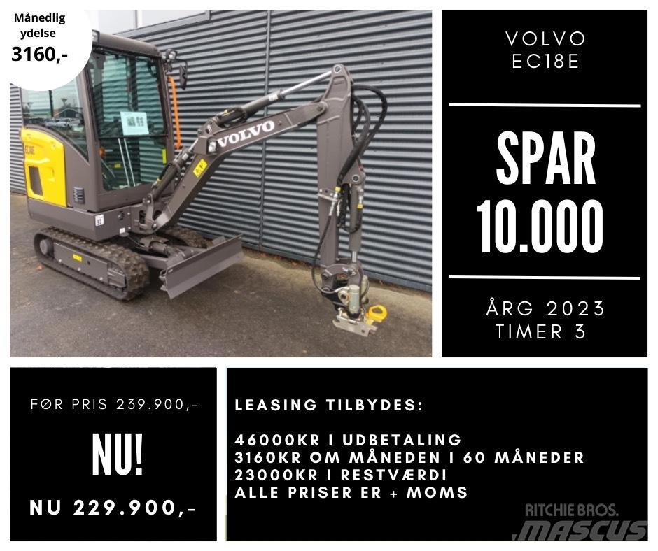 Volvo EC 18 E Minigraafmachines < 7t