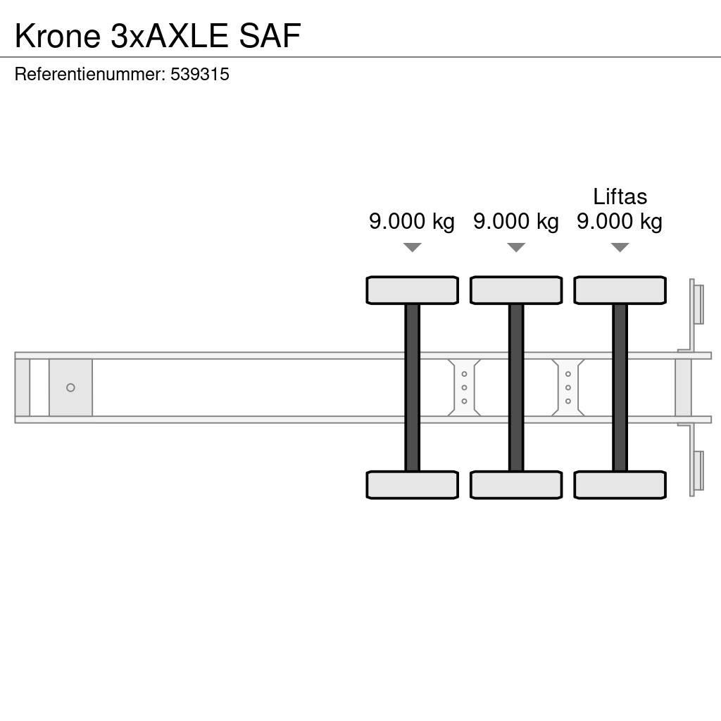Krone 3xAXLE SAF Gesloten opleggers