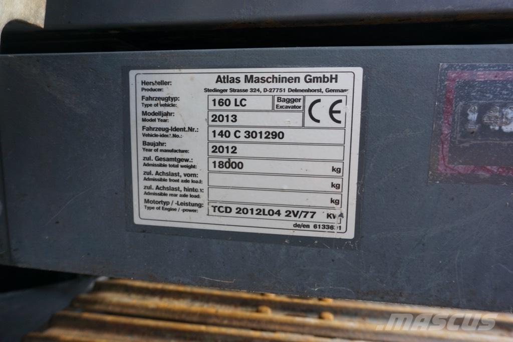 Atlas 160 LC Rupsgraafmachines