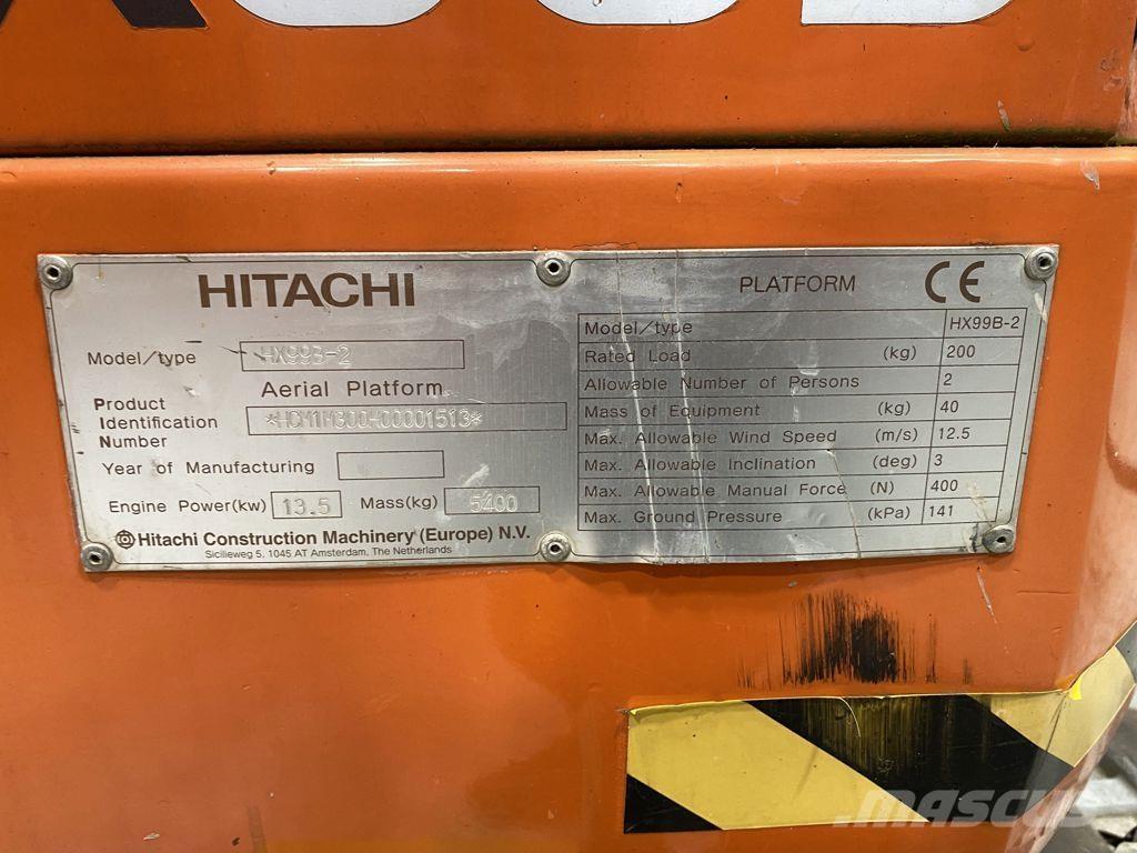 Hitachi HX99B-2 Telescoophoogwerkers