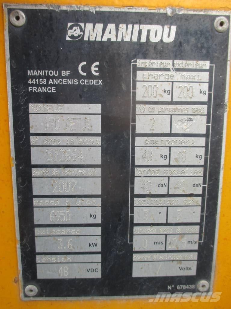 Manitou 170 AETJL Knikarmhoogwerkers