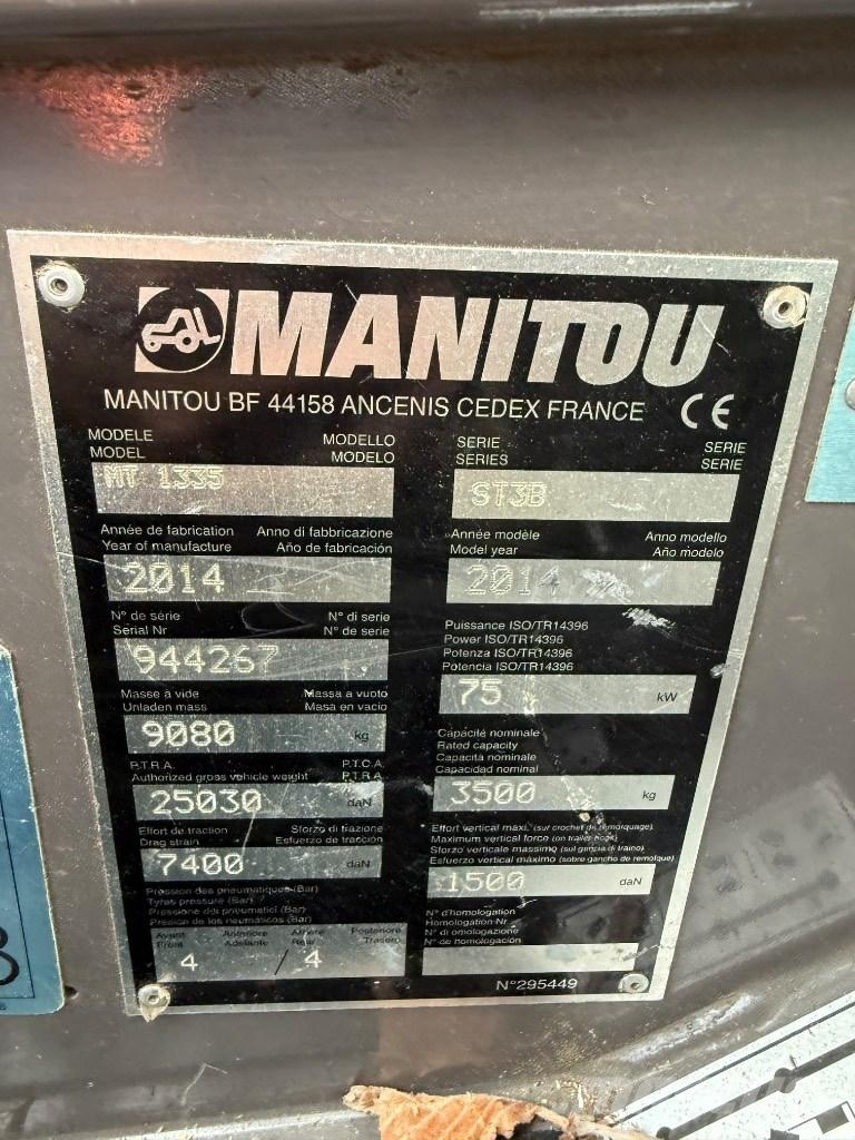 Manitou MT 1335 ST3B Verreikers