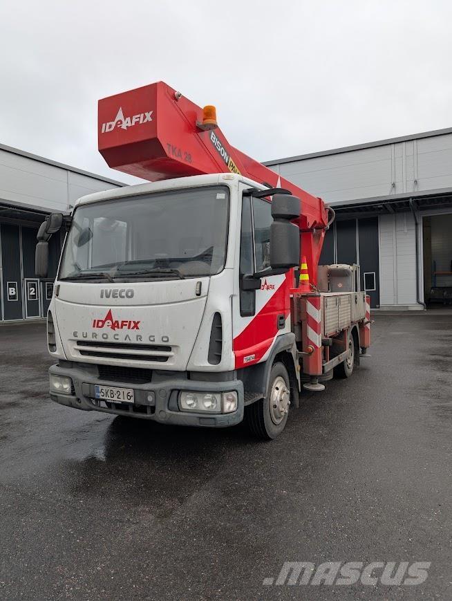 Iveco 75 E 14 Vlakke laadvloer met kraan