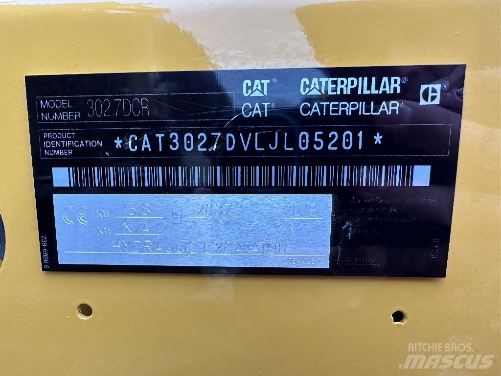 CAT 302.7 D CR Minigraafmachines < 7t