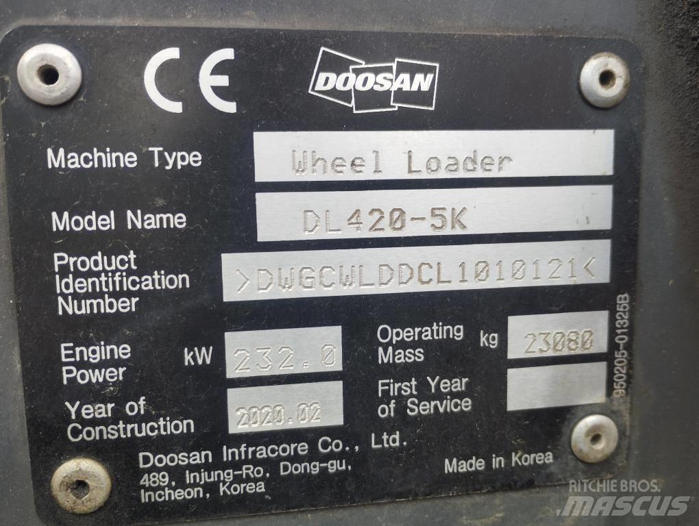 Doosan DL 420-5 Wielladers