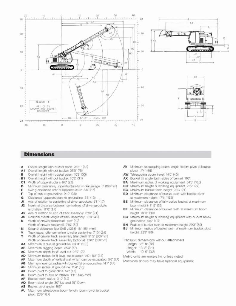 Gradall XL 5200 III Rupsgraafmachines