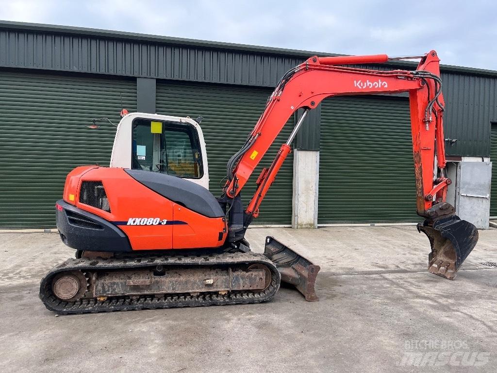 Kubota KX 080-3 Minigraafmachines < 7t