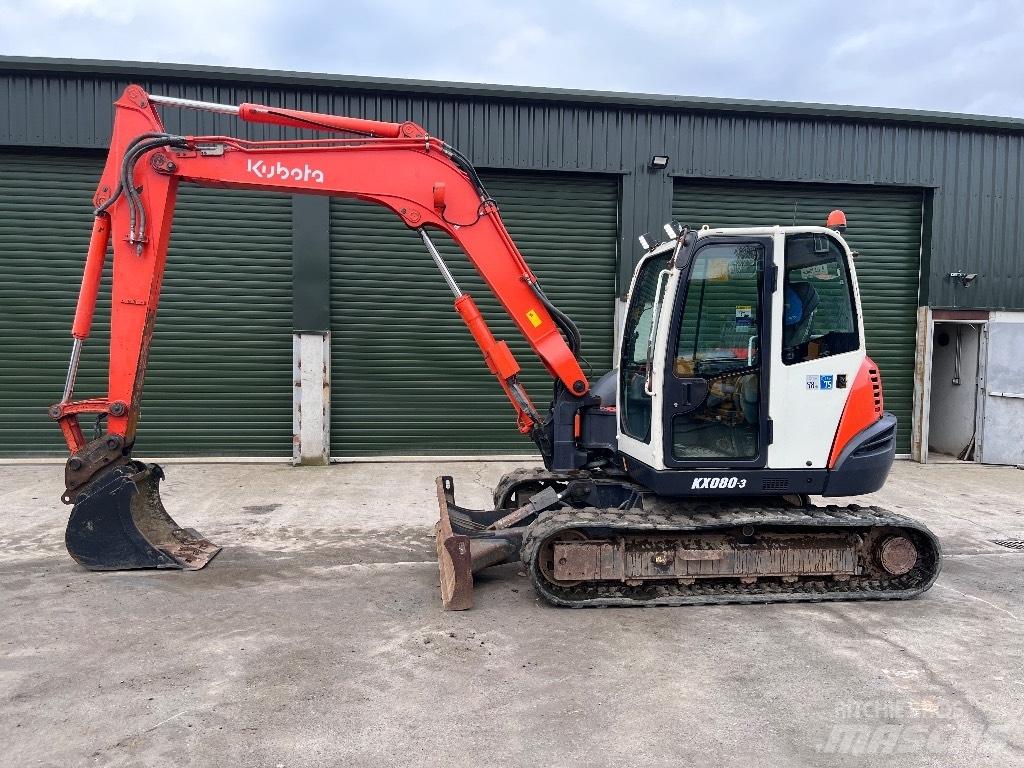Kubota KX 080-3 Minigraafmachines < 7t