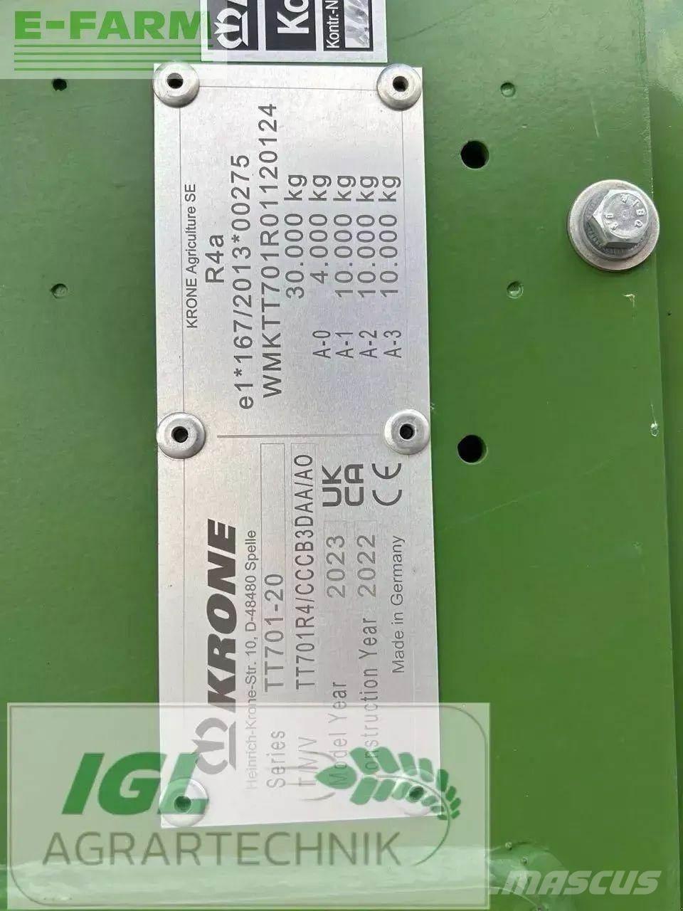 Krone tx 560 Graantransportwagen