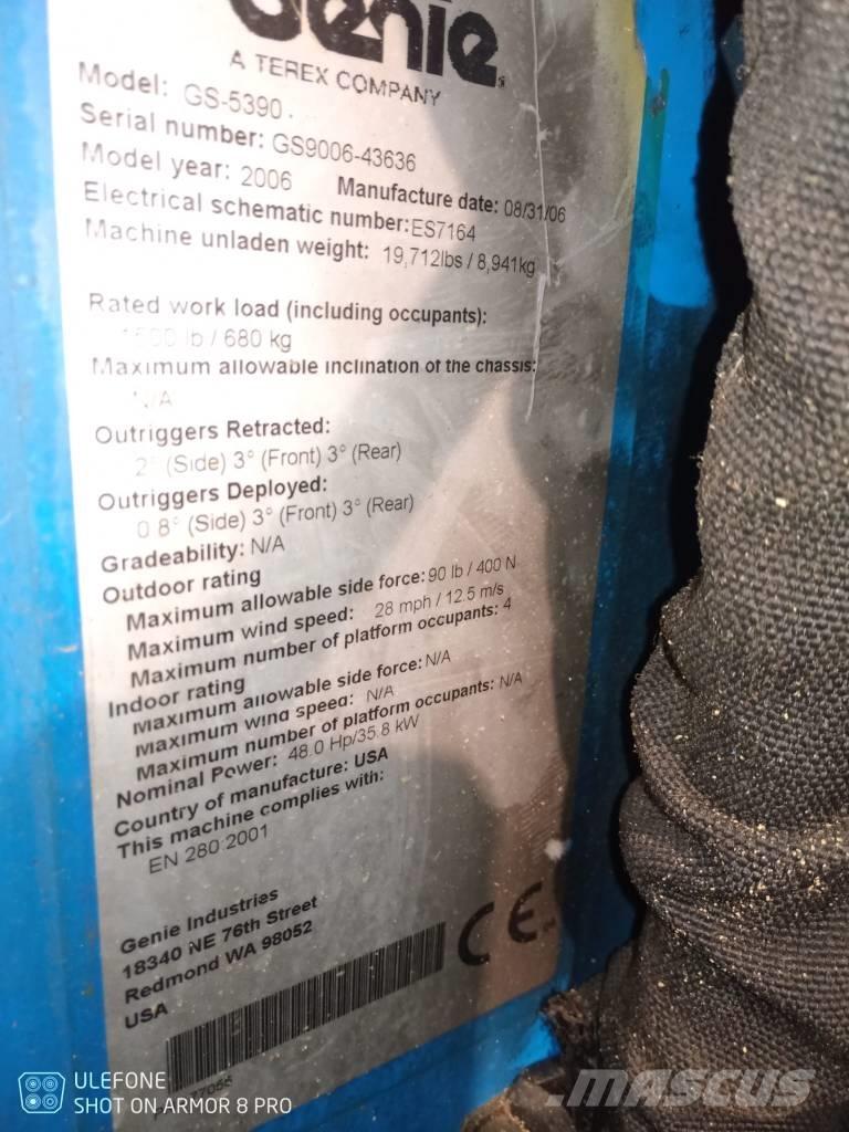Genie GS 5390 RT Schaarhoogwerkers