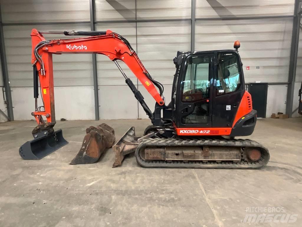 Kubota KX 080-4 A 2 Midigraafmachines 7t - 12t