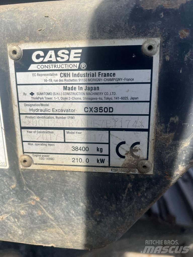 CASE CX 350 D Rupsgraafmachines