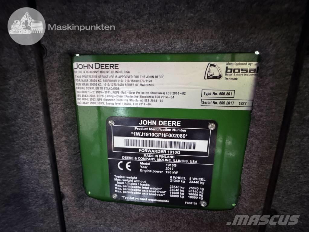 John Deere 1910 G Uitrijwagens