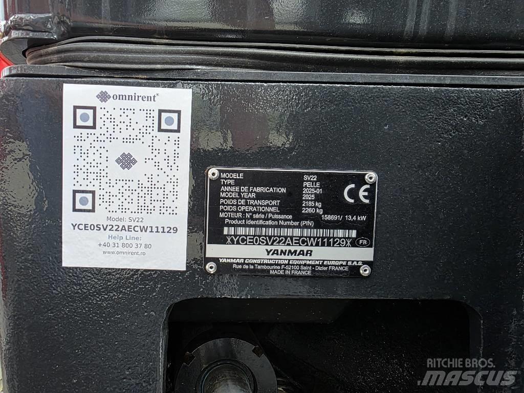 Yanmar SV 22 Minigraafmachines < 7t