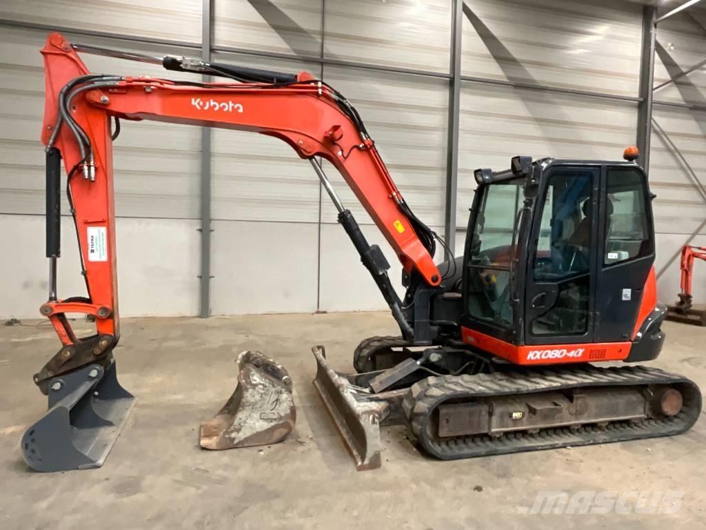 Kubota KX 080-4 A Midigraafmachines 7t - 12t