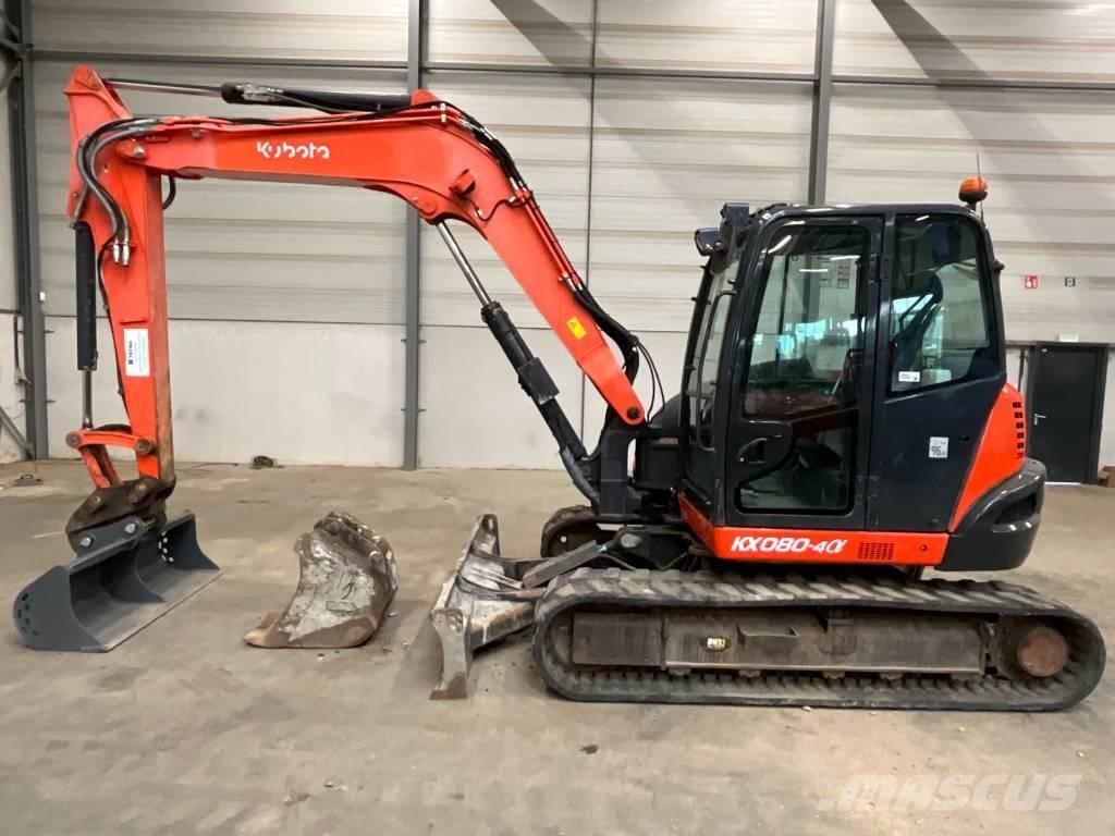 Kubota KX 080-4 A Midigraafmachines 7t - 12t